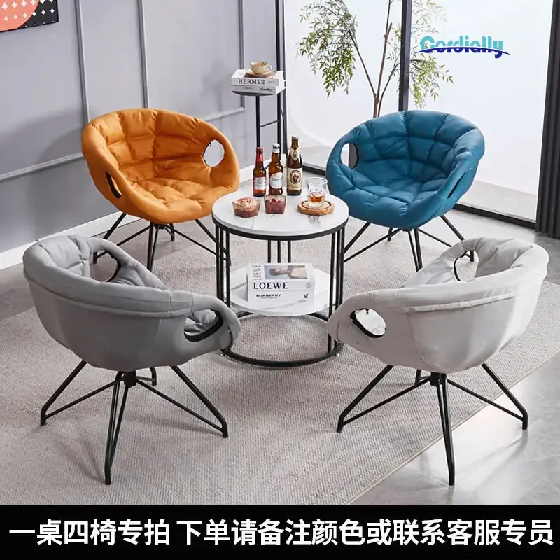Outdoor Furniture Metal Chairs - Nordycki 360 ° obrotowe krzesło, niskie
