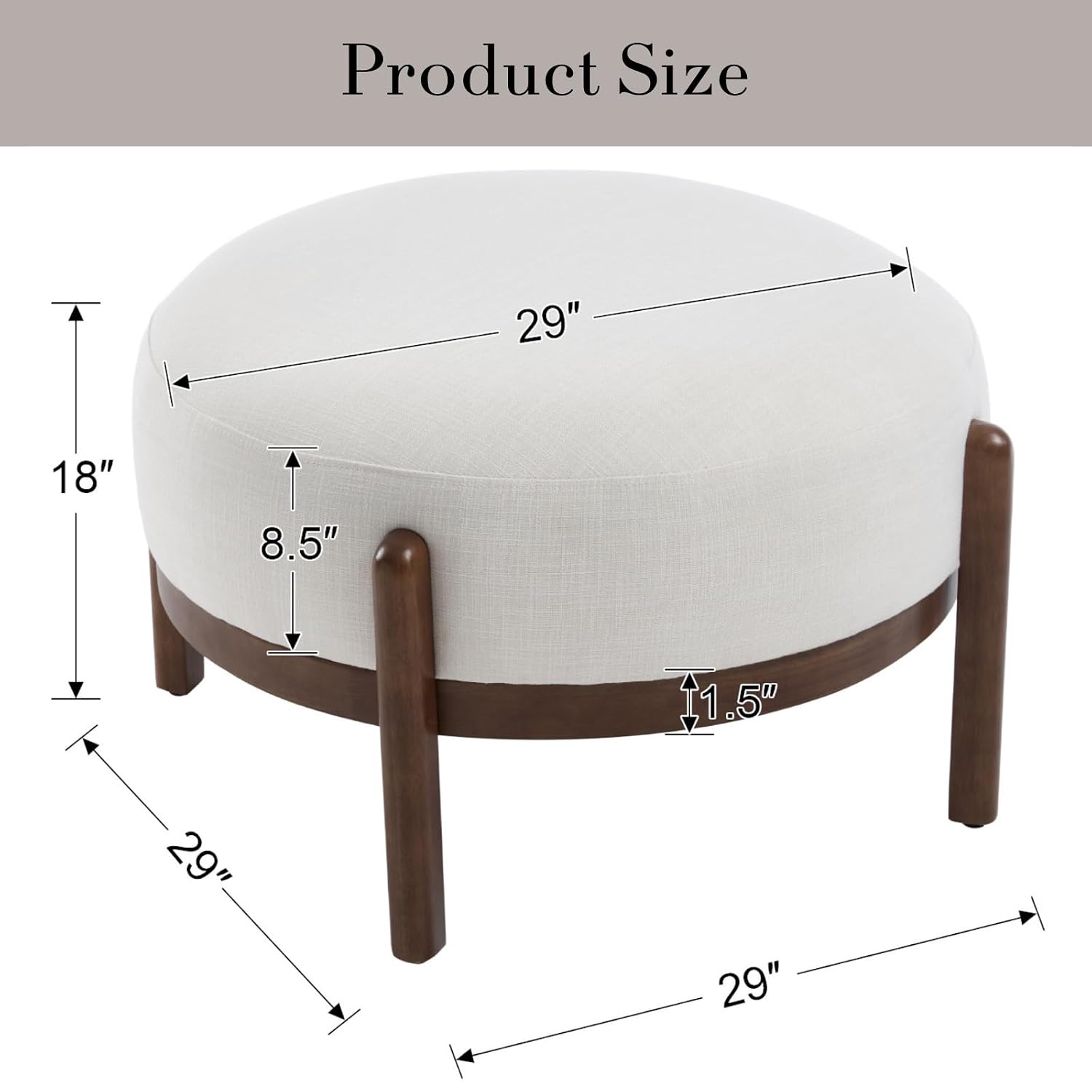 Pufa z tkaniny Sherpa z drewni – Outdoor Furniture Wood recenzja i cena