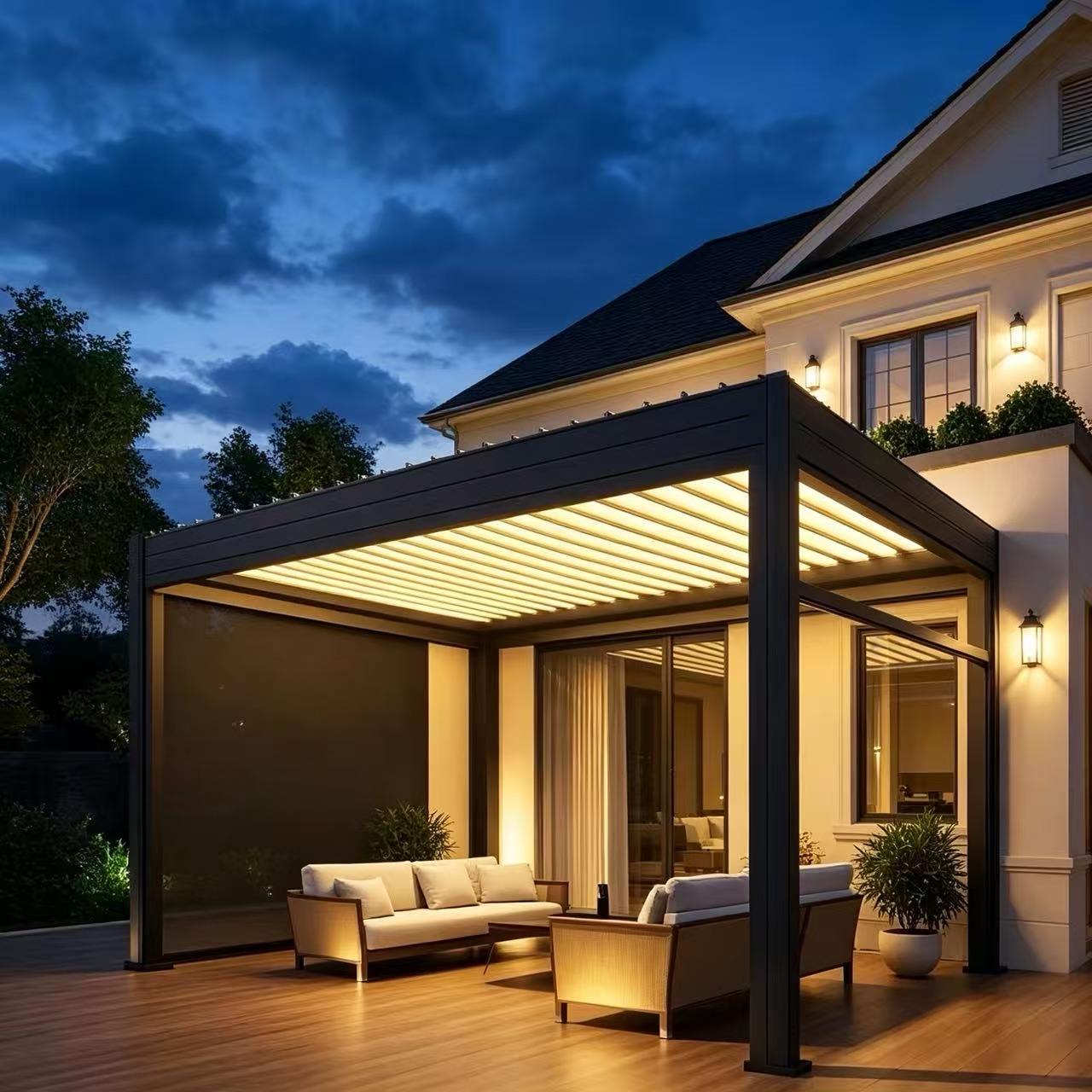 Nowoczesna pergola z możliwośc – Outdoor Furniture Metal recenzja i cena