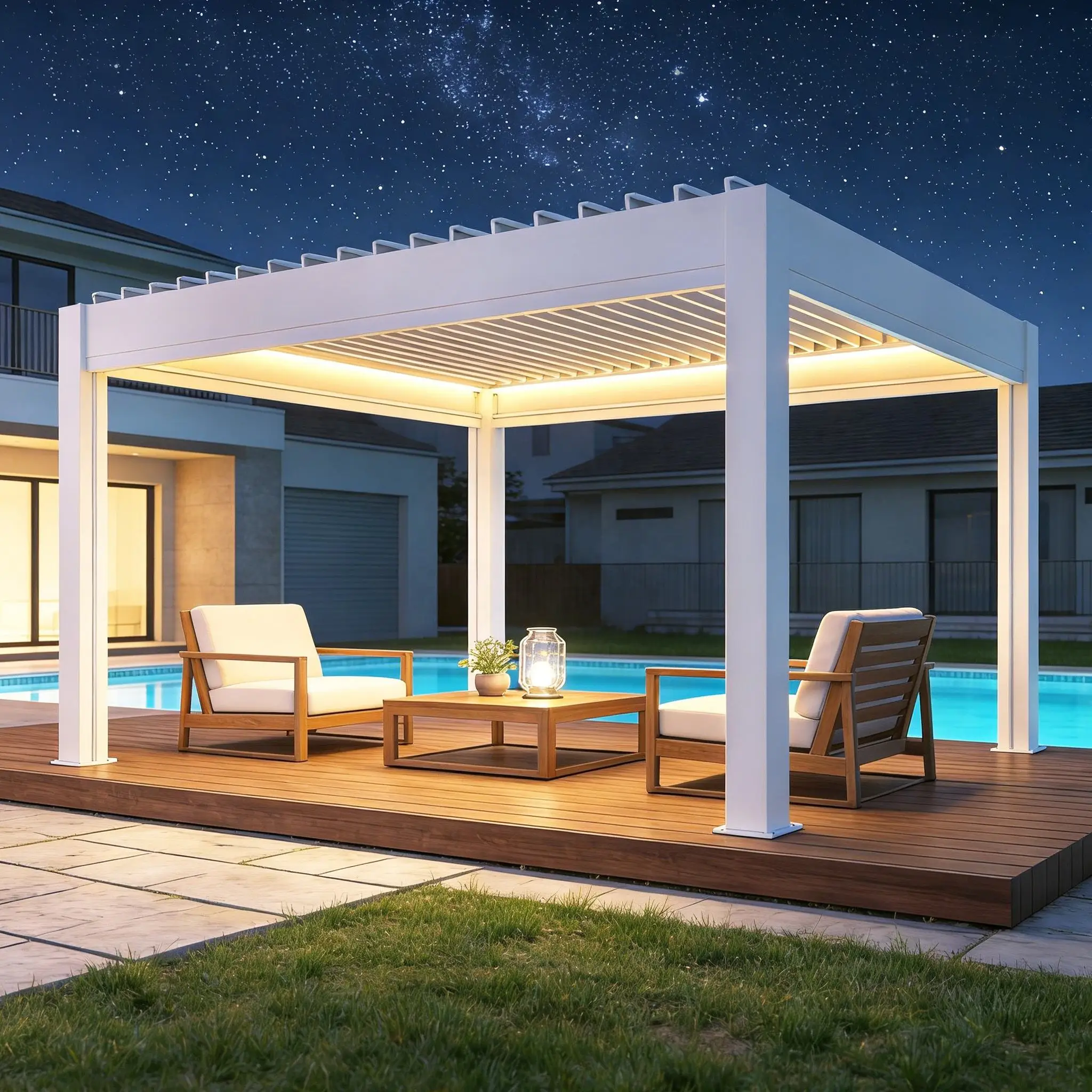Nowoczesna pergola z możliwośc – Outdoor Furniture Metal recenzja i cena