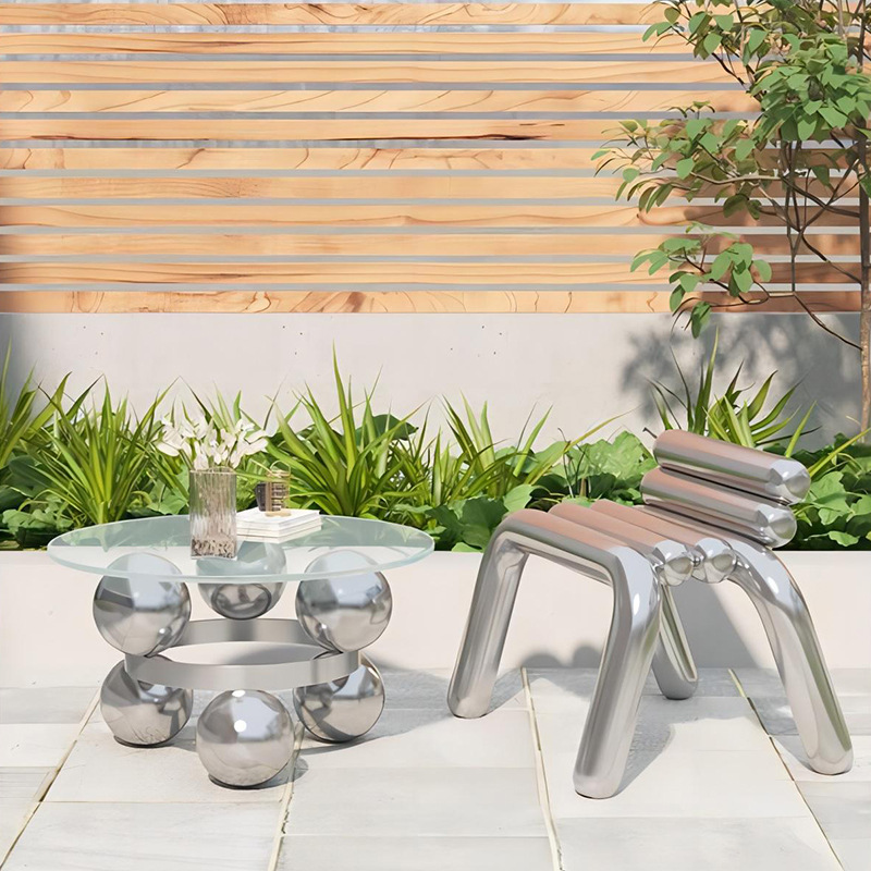 Krzesło ze stali nierdzewnej,  – Outdoor Furniture Luxury recenzja i cena