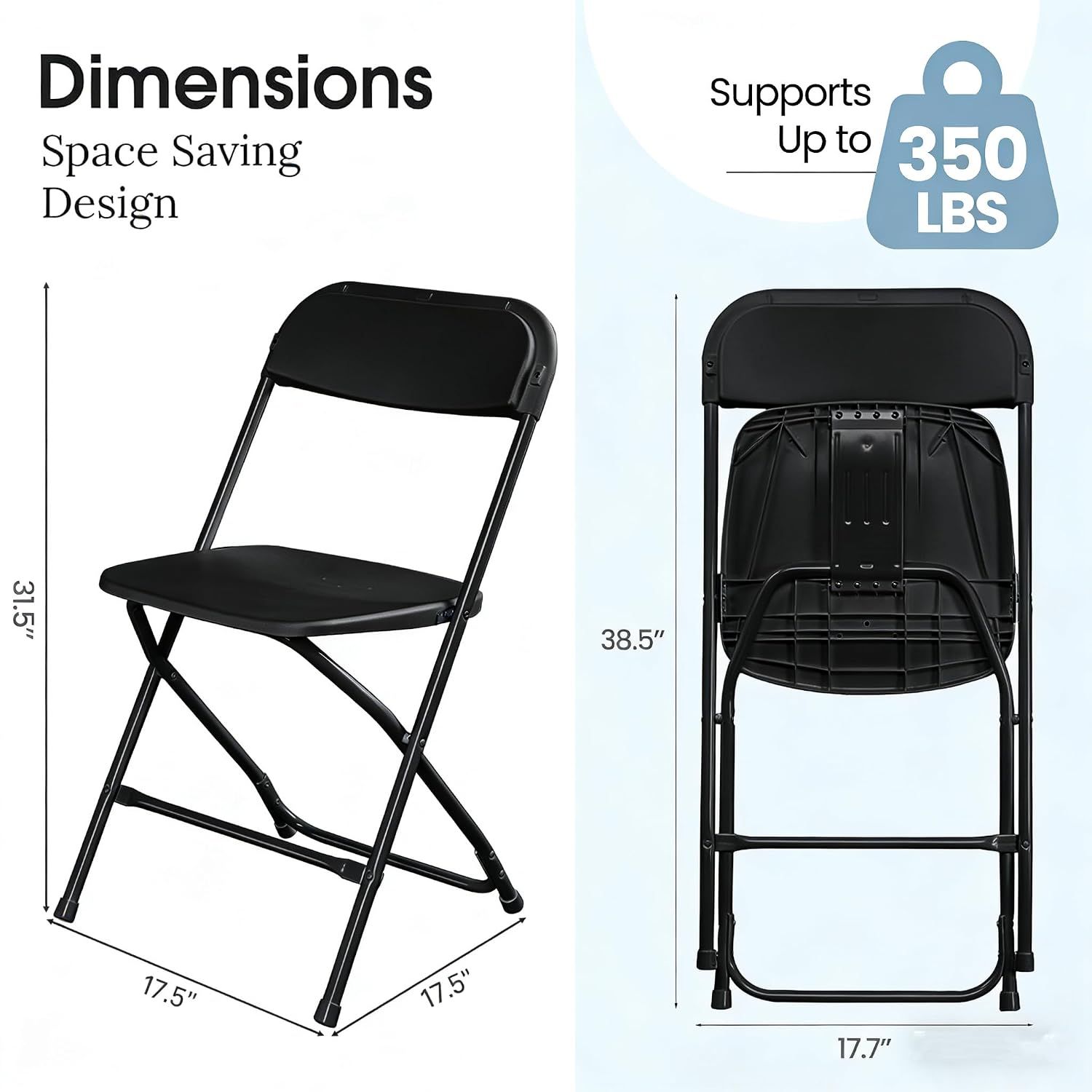 Czarne składane krzesło z meta – Outdoor Furniture Metal Chairs recenzja i cena